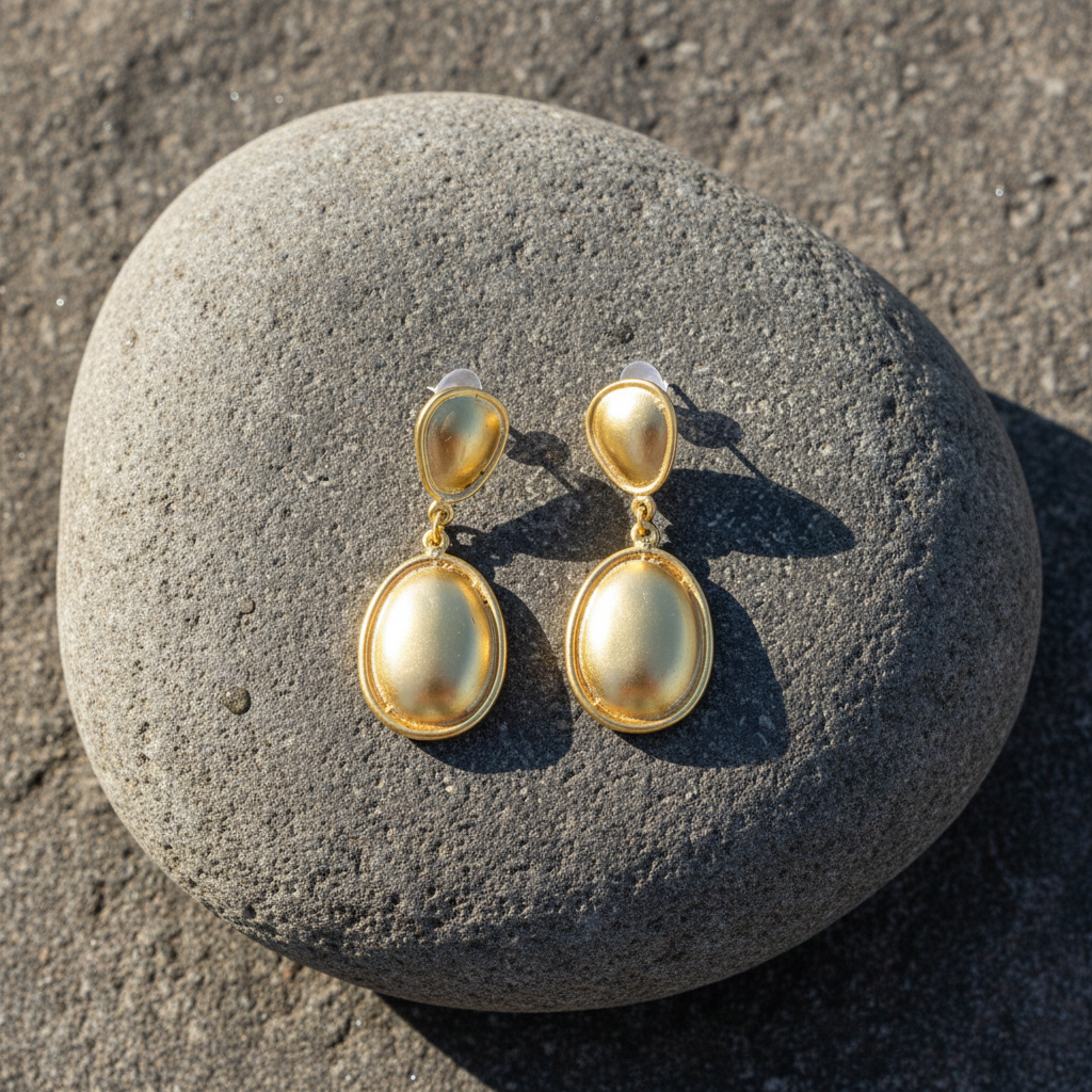 Pendientes Gota Dorados