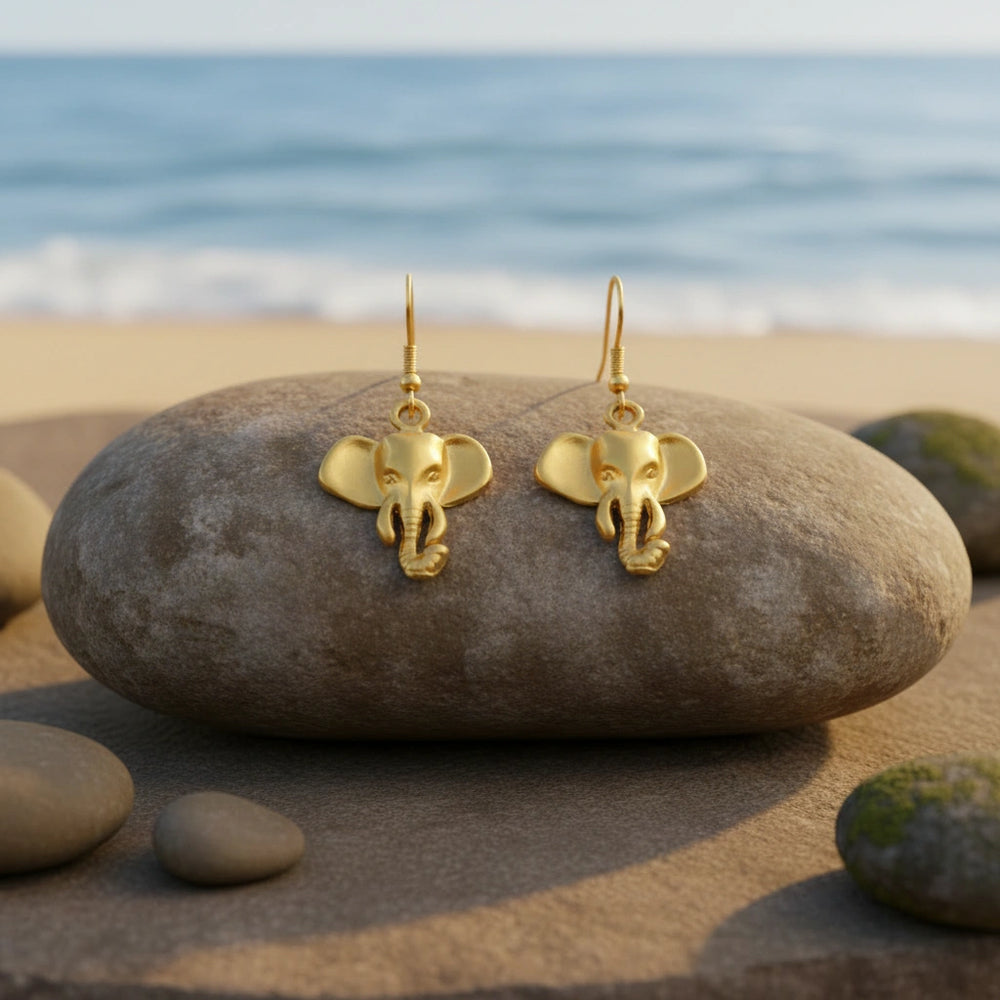 Pendientes Elephant Dorados