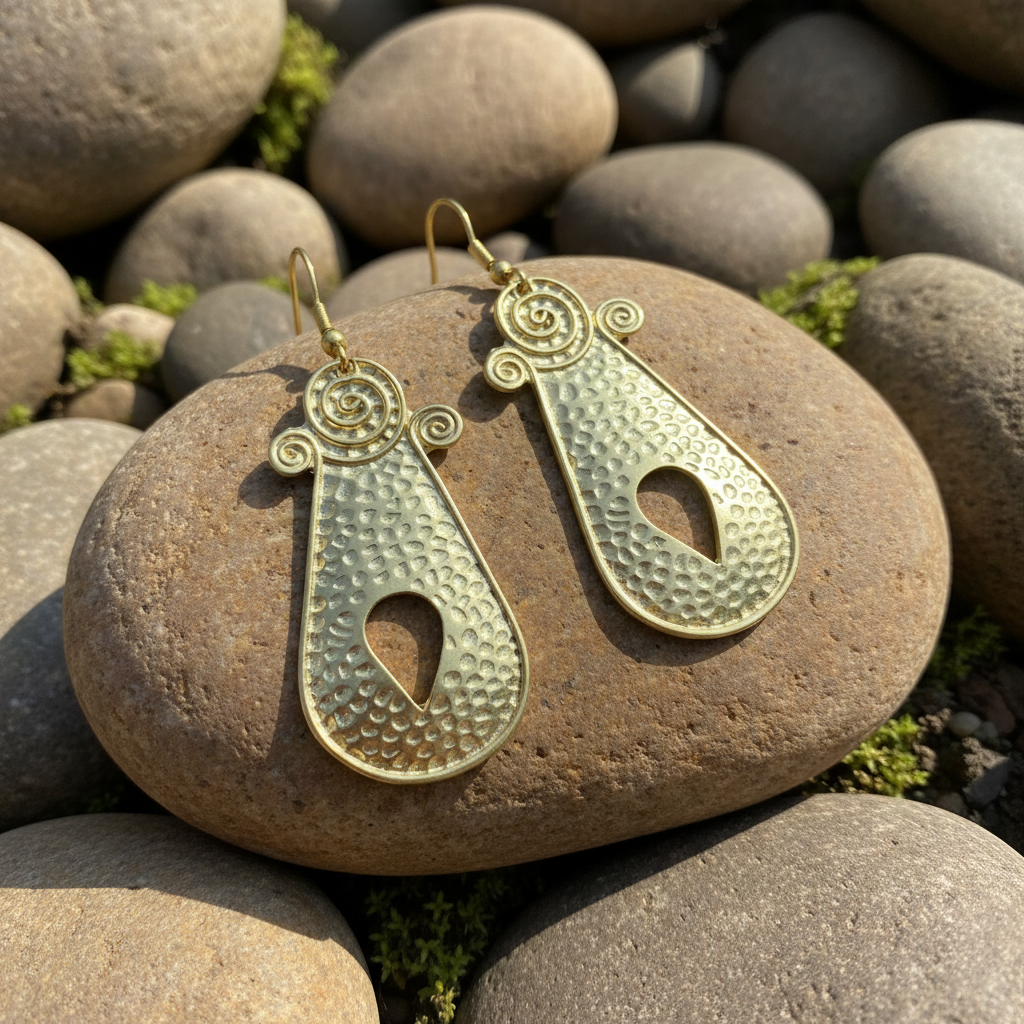 Pendientes Espiral Dorados