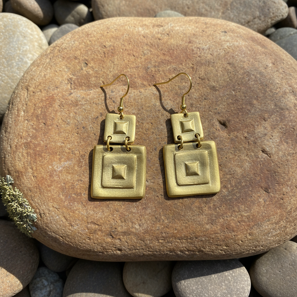 Pendientes Diana Dorado