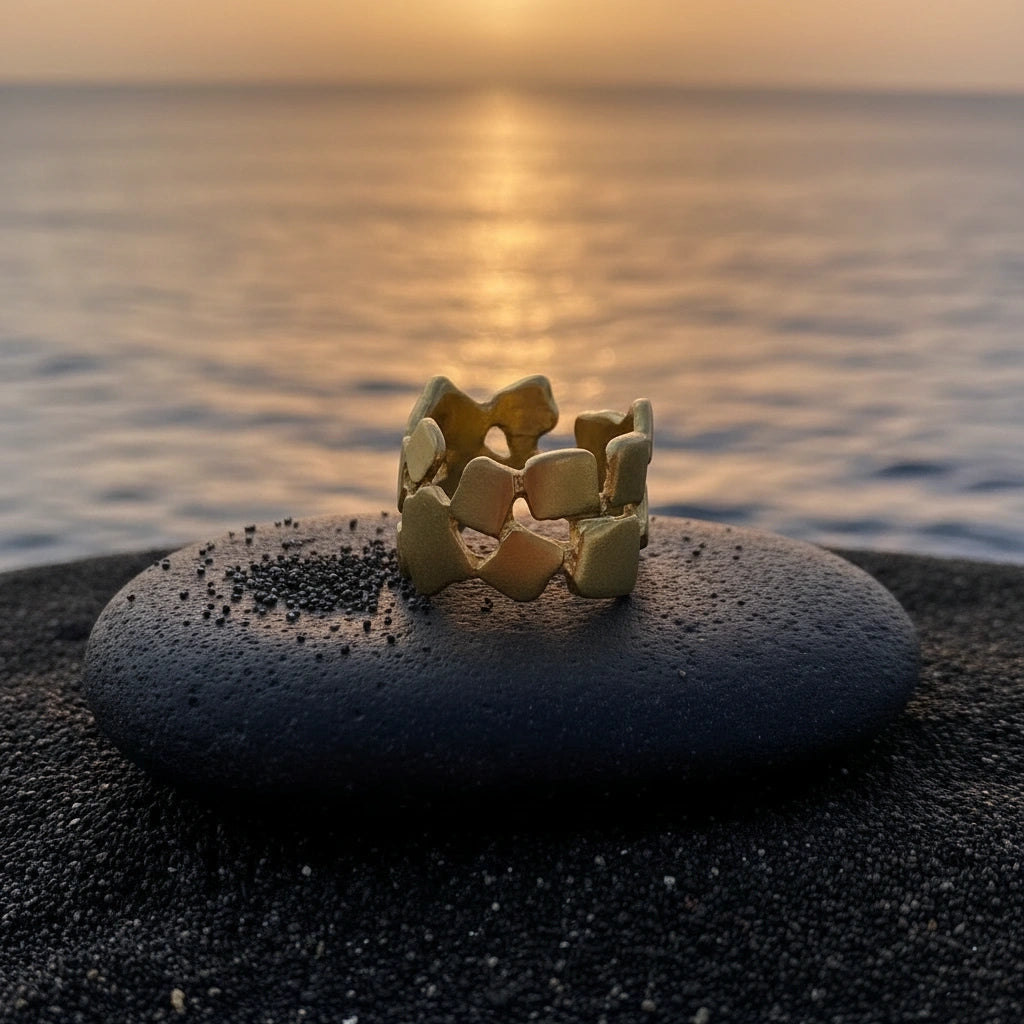 Anillo Corona Dorado