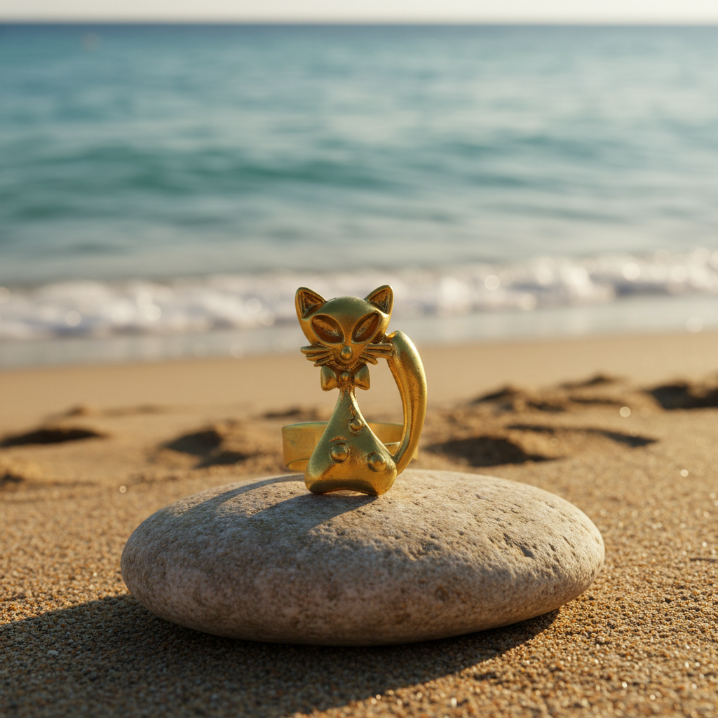 Anillo Gato Dorado