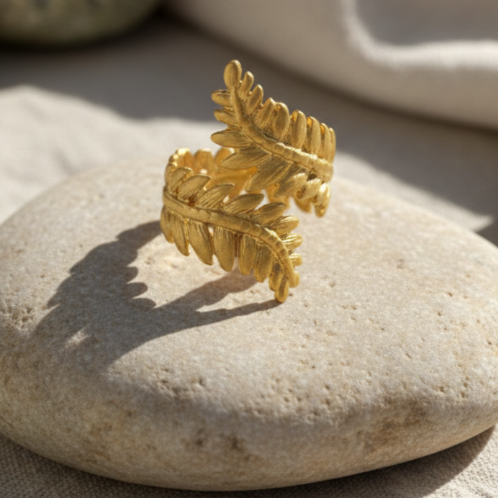 Anillo Laurel Dorado