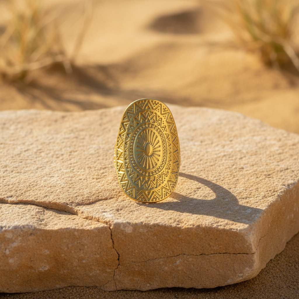 Anillo Mandala Dorado