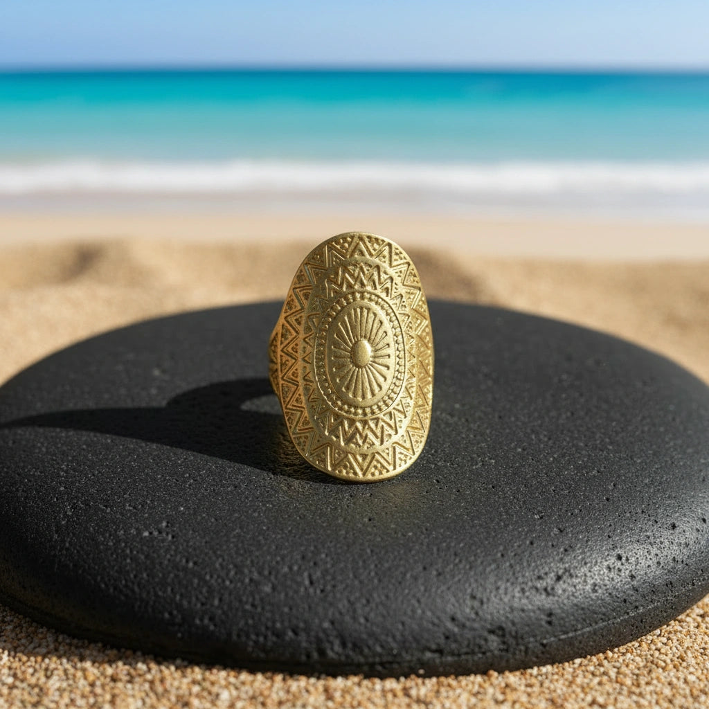 Anillo Mandala Dorado