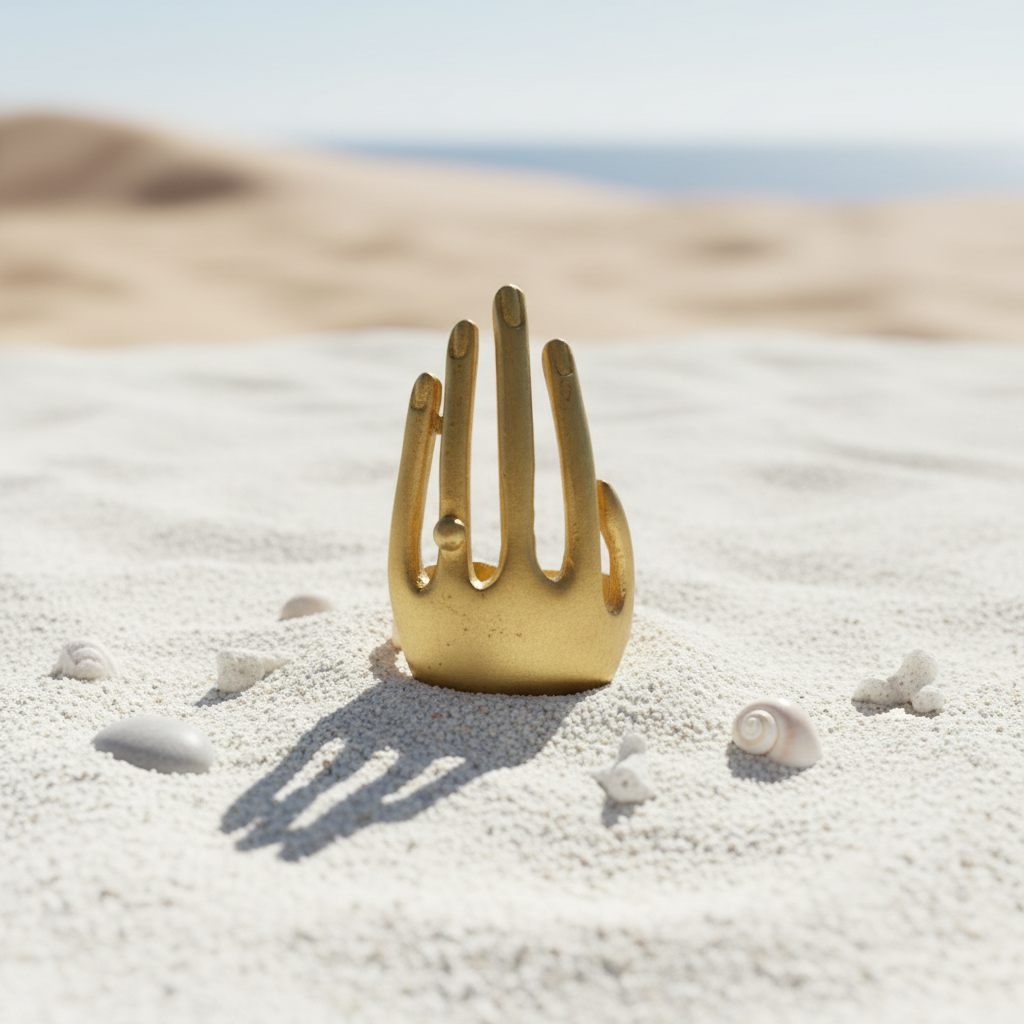 Anillo Mano Dorado