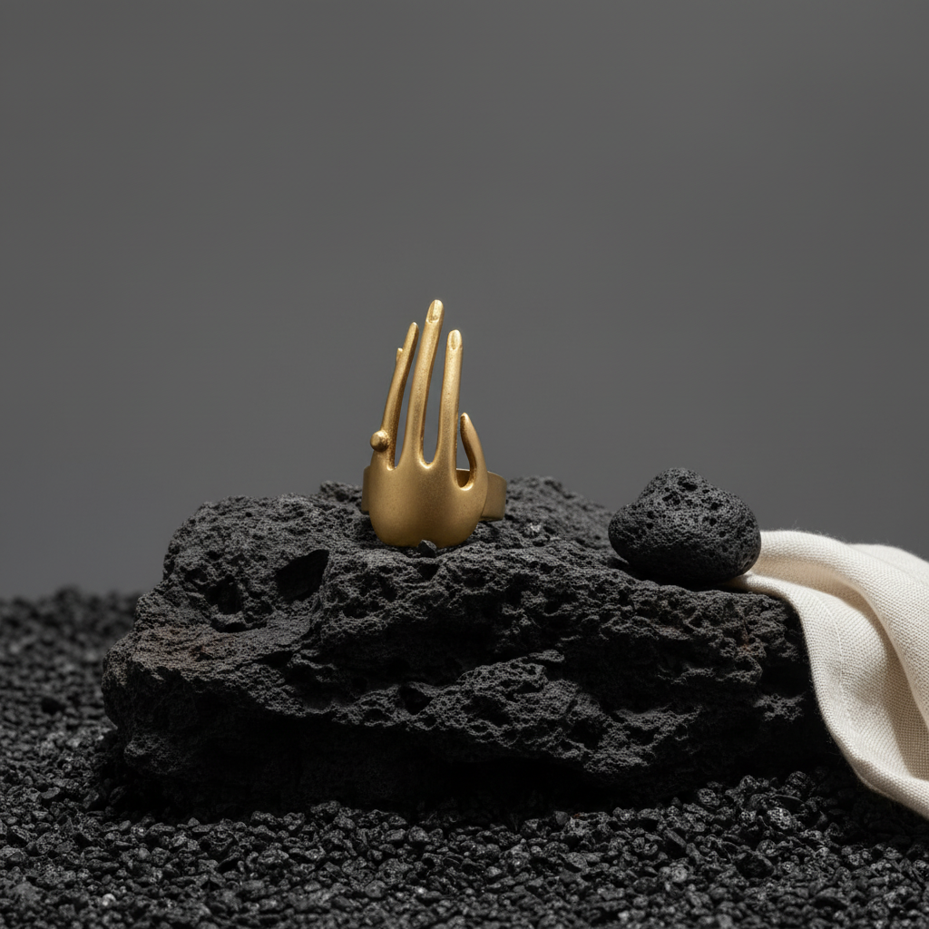 Anillo Mano Dorado