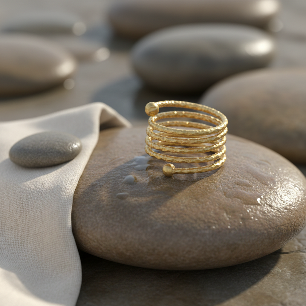 Anillo Muelle Dorado