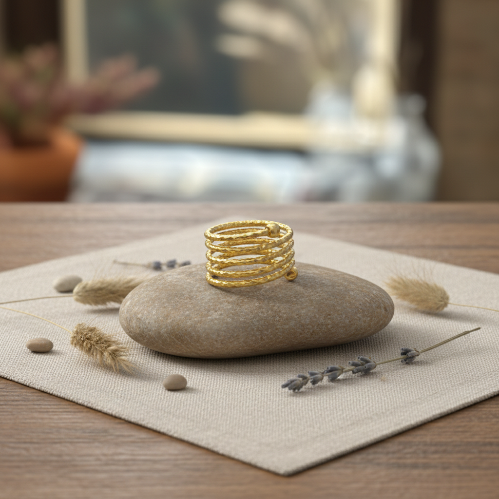 Anillo Muelle Dorado