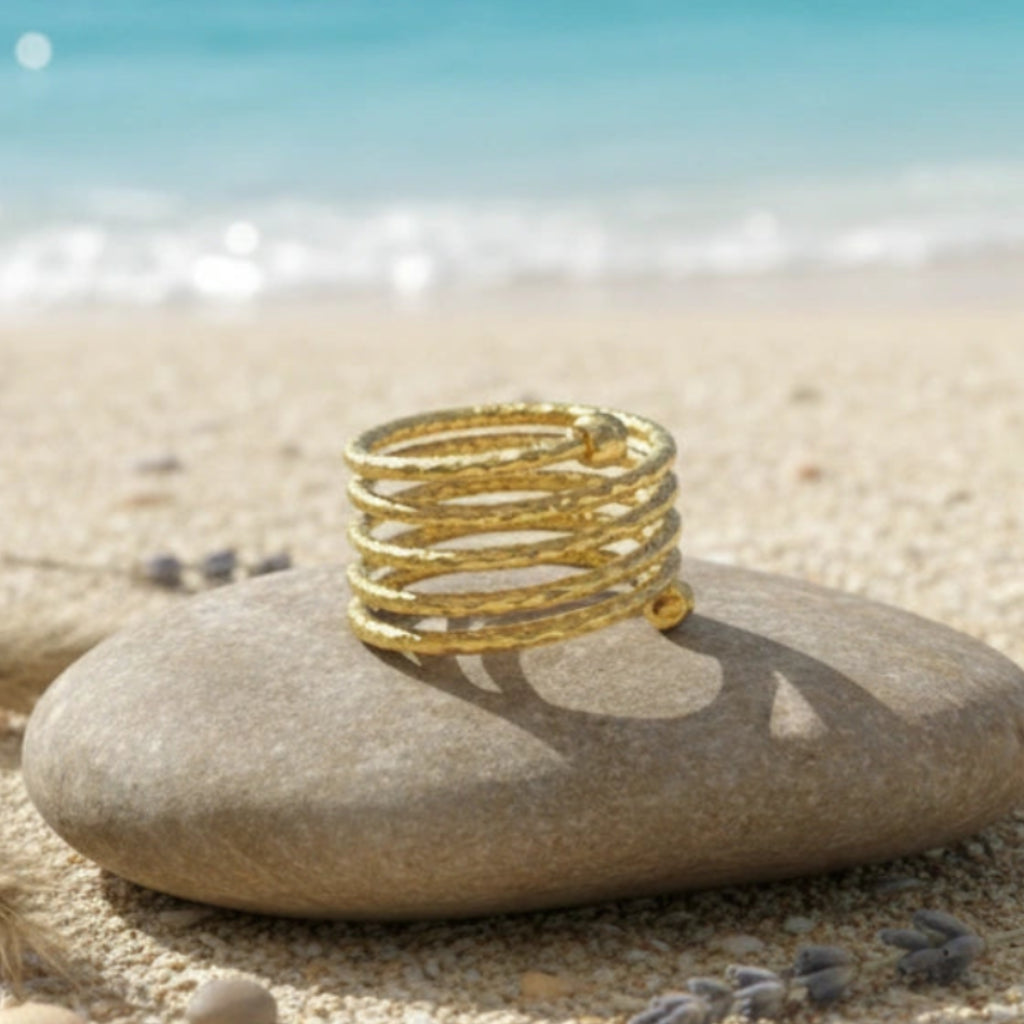 Anillo Muelle Dorado