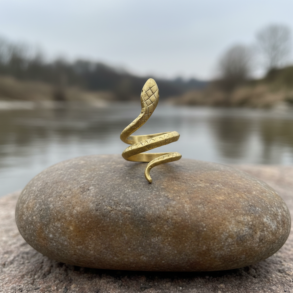 Anillo Pitón Dorado