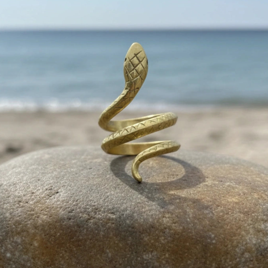 Anillo Pitón Dorado