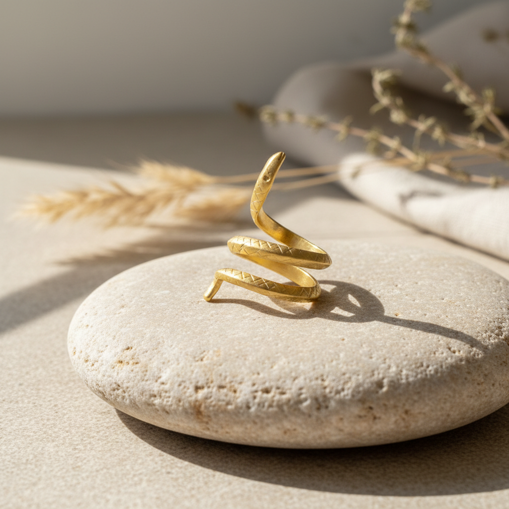 Anillo Pitón Dorado