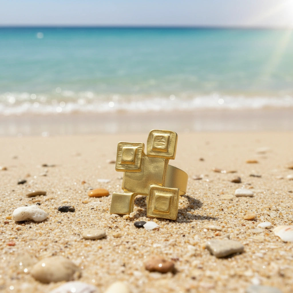 Anillo Planos Dorado