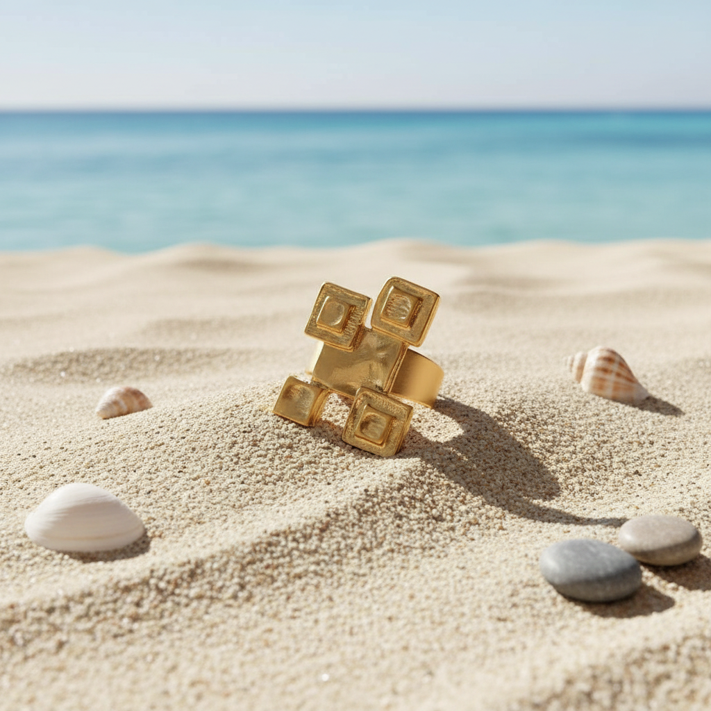 Anillo Planos Dorado