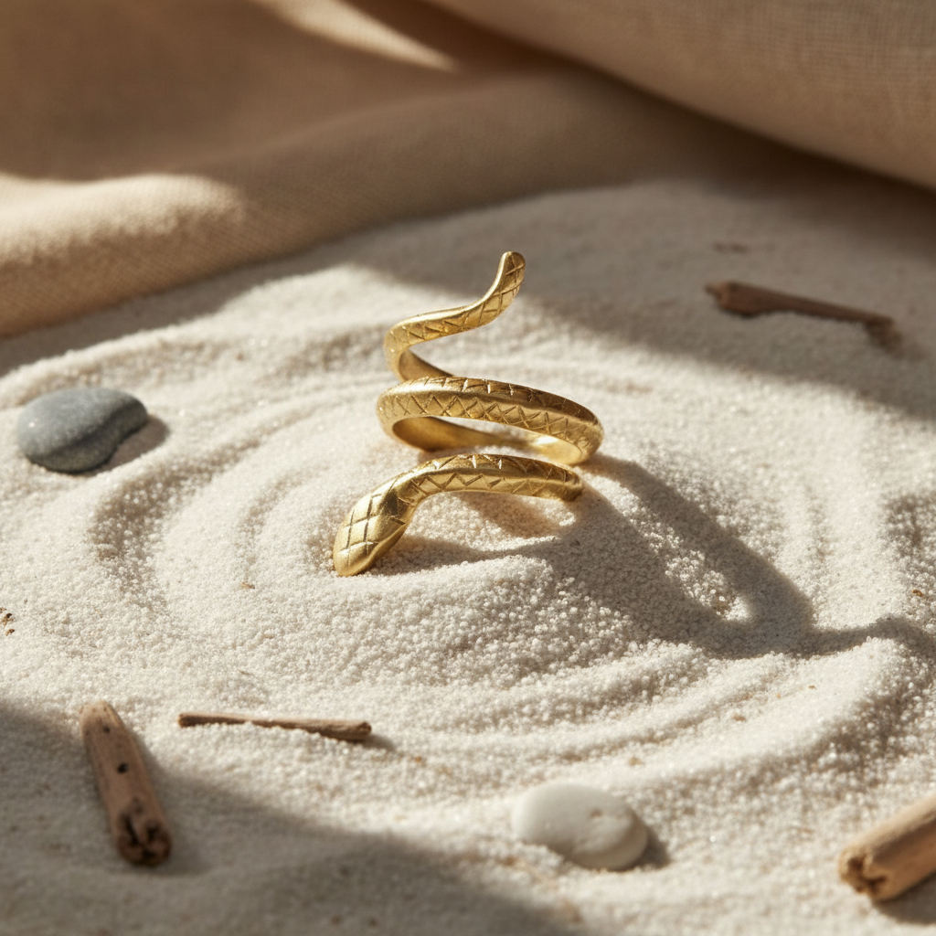 Anillo Pitón Dorado