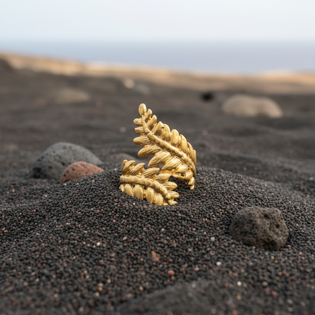 Anillo Laurel Dorado