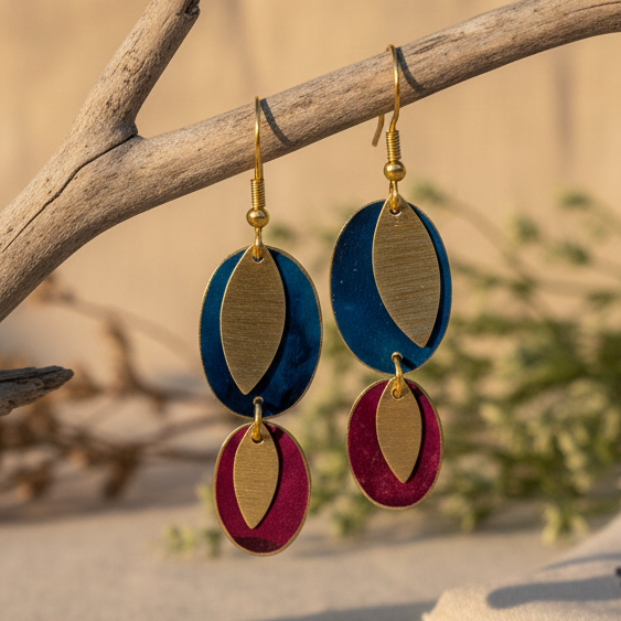 Pendientes Flex Azul