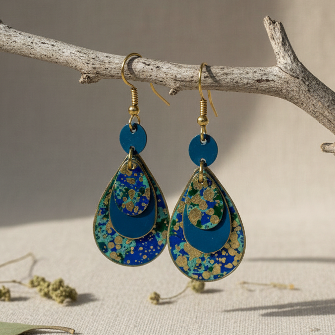 Pendientes Match Vitíligo Turquesa