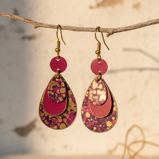 Pendientes Match Vitíligo Naranja