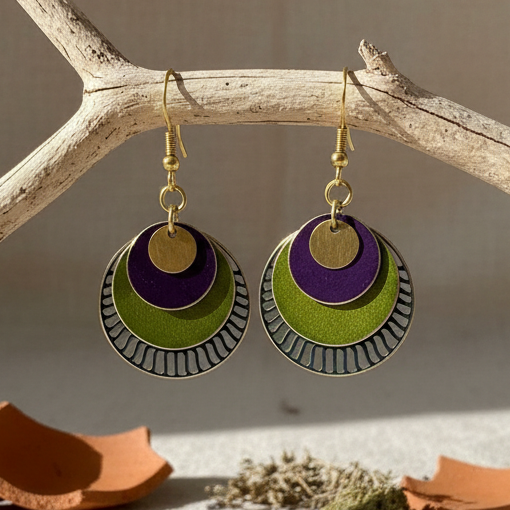 Pendientes Cairo Verde