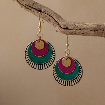 Pendientes Cairo Fucsia