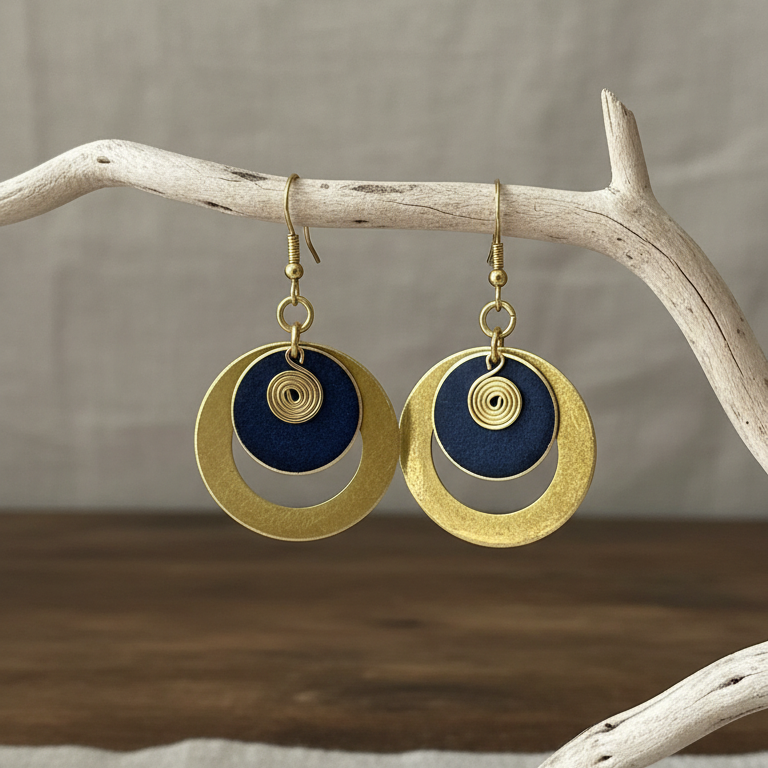 Pendientes Fez Mostaza