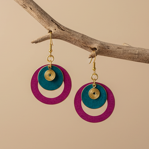 Pendientes Fez Fucsia