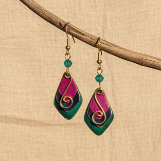 Pendientes Delhi Turquesa