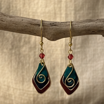 Pendientes Delhi Fucsia
