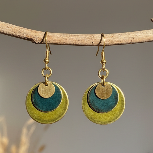 Pendientes Tokio Verde