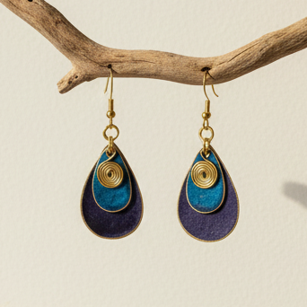 Pendientes Goa Morado