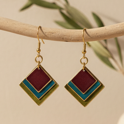 Pendientes Memphis Verde