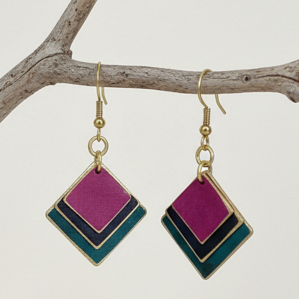 Pendientes Memphis Turquesa