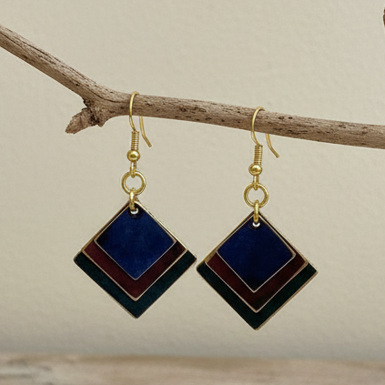 Pendientes Memphis Marino