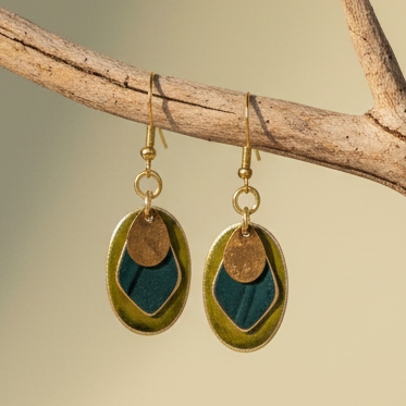 Pendientes Tánger Verde