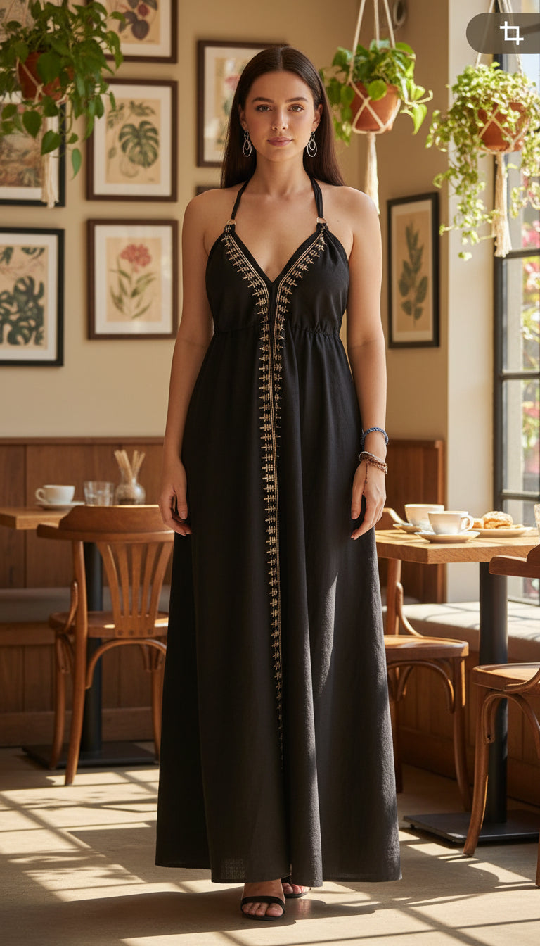 Vestido Cotton Negro