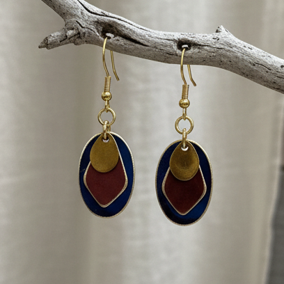 Pendientes Tánger Marino