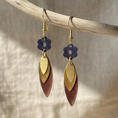 Pendientes Varanasi Ocre