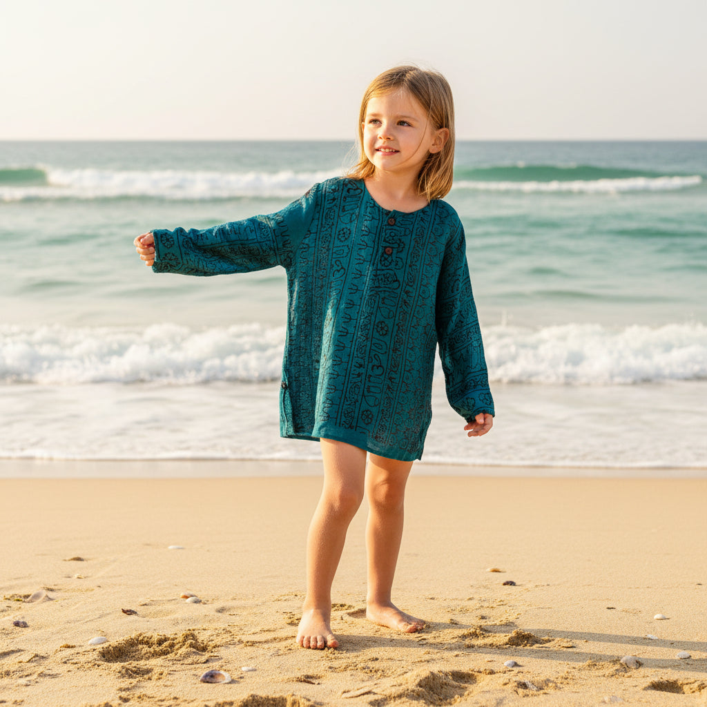 Kurta Caribe de Niños. (Recomendamos pedir una talla más).