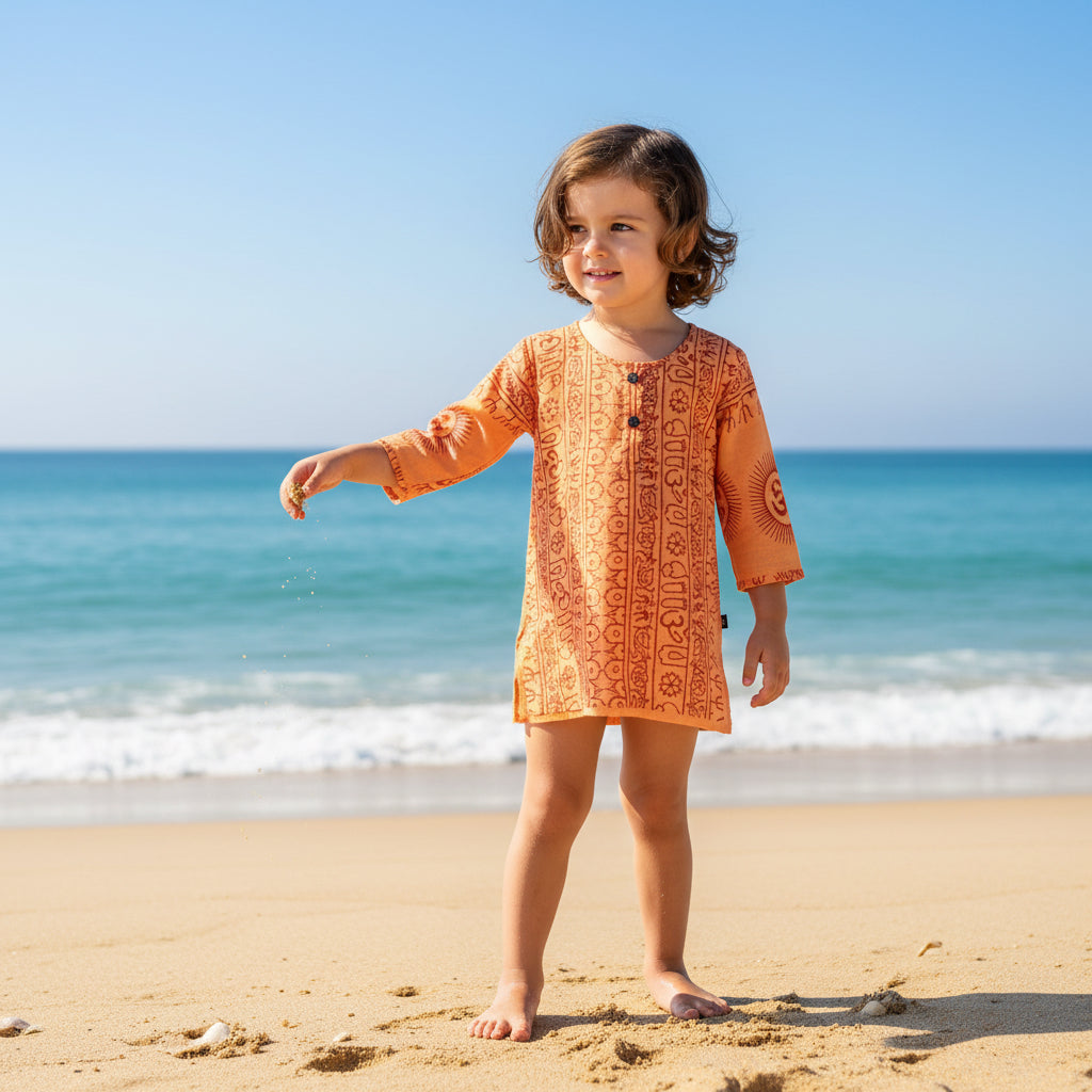 Kurta Girasol de Niños. (Recomendamos pedir una talla más).