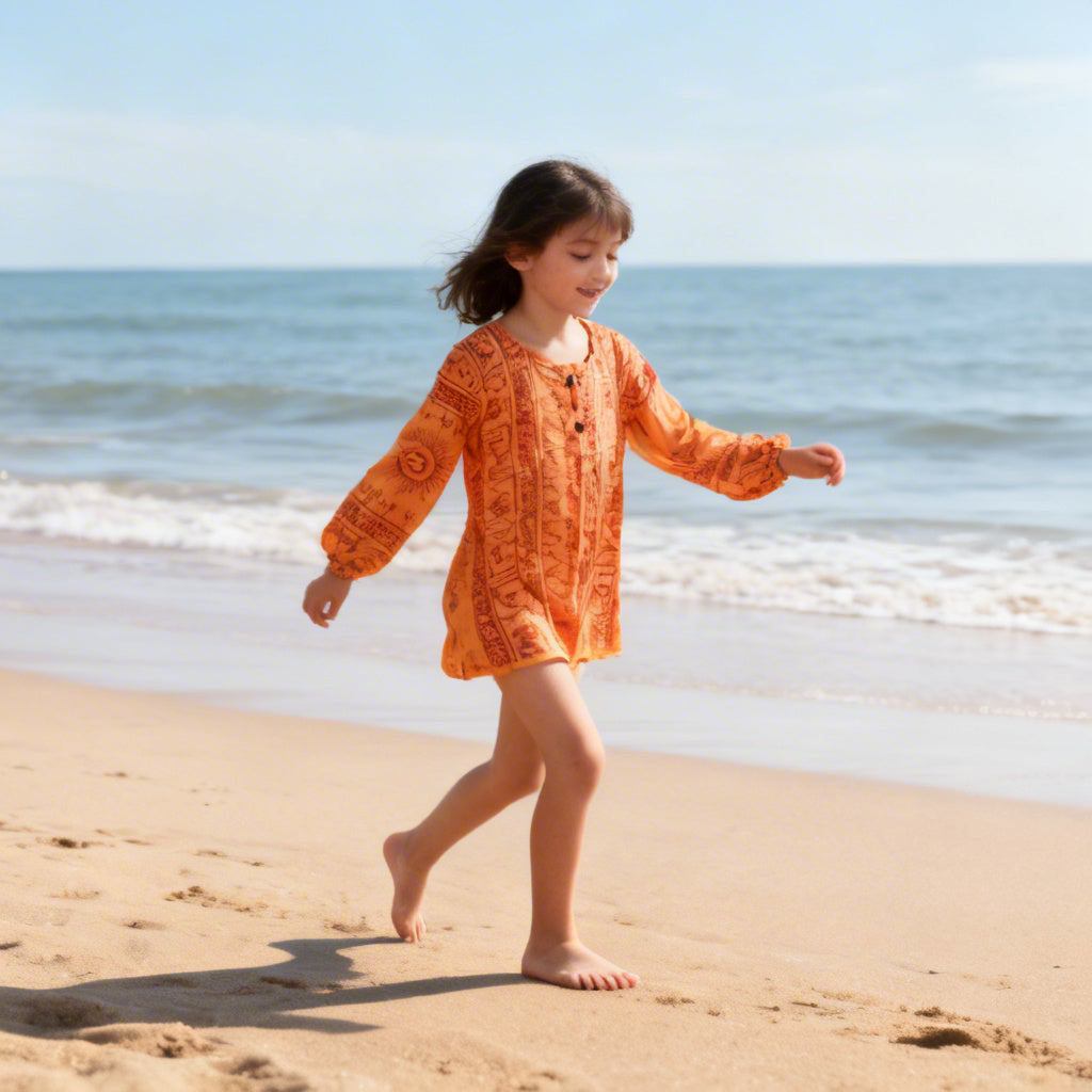 Kurta Girasol de Niños. (Recomendamos pedir una talla más).