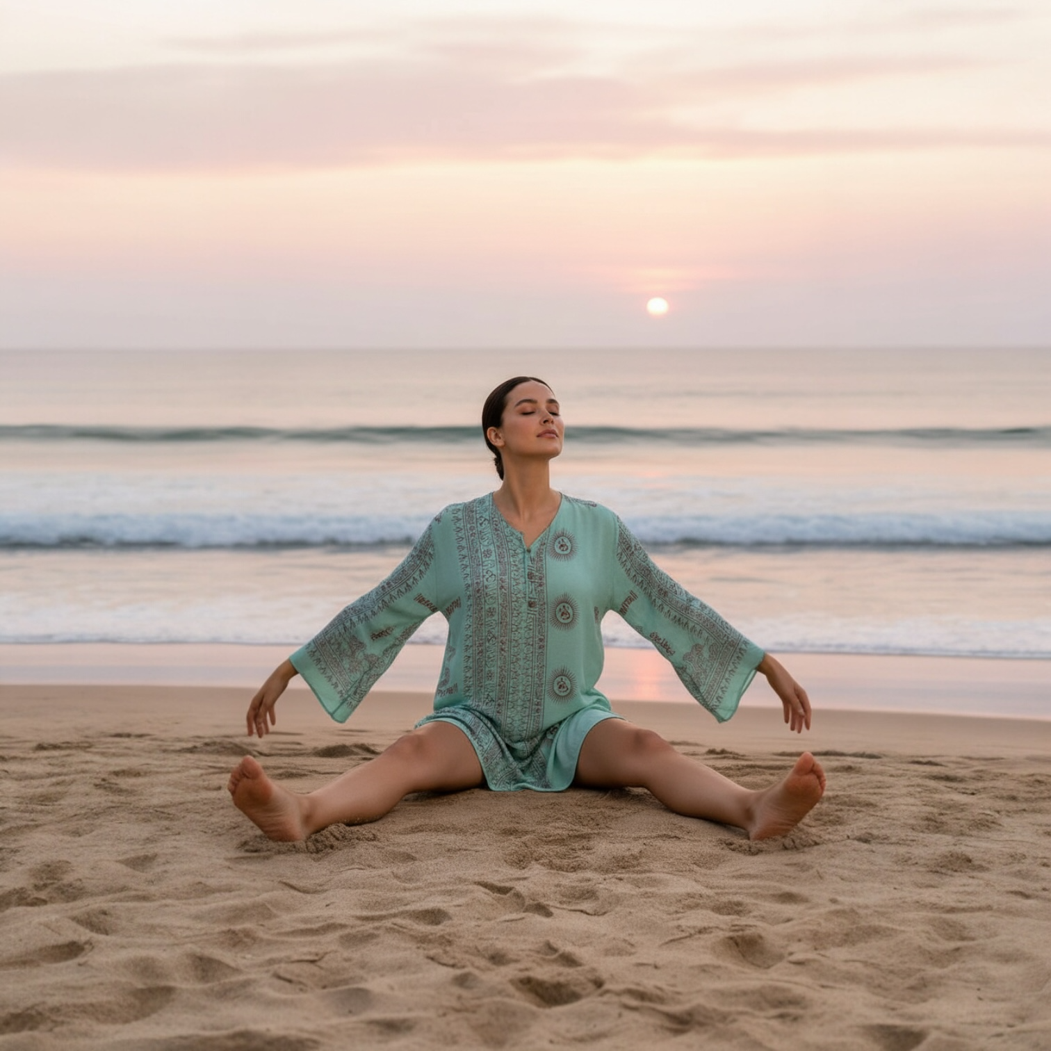 Kurta Nueva Turquesa/rojo
