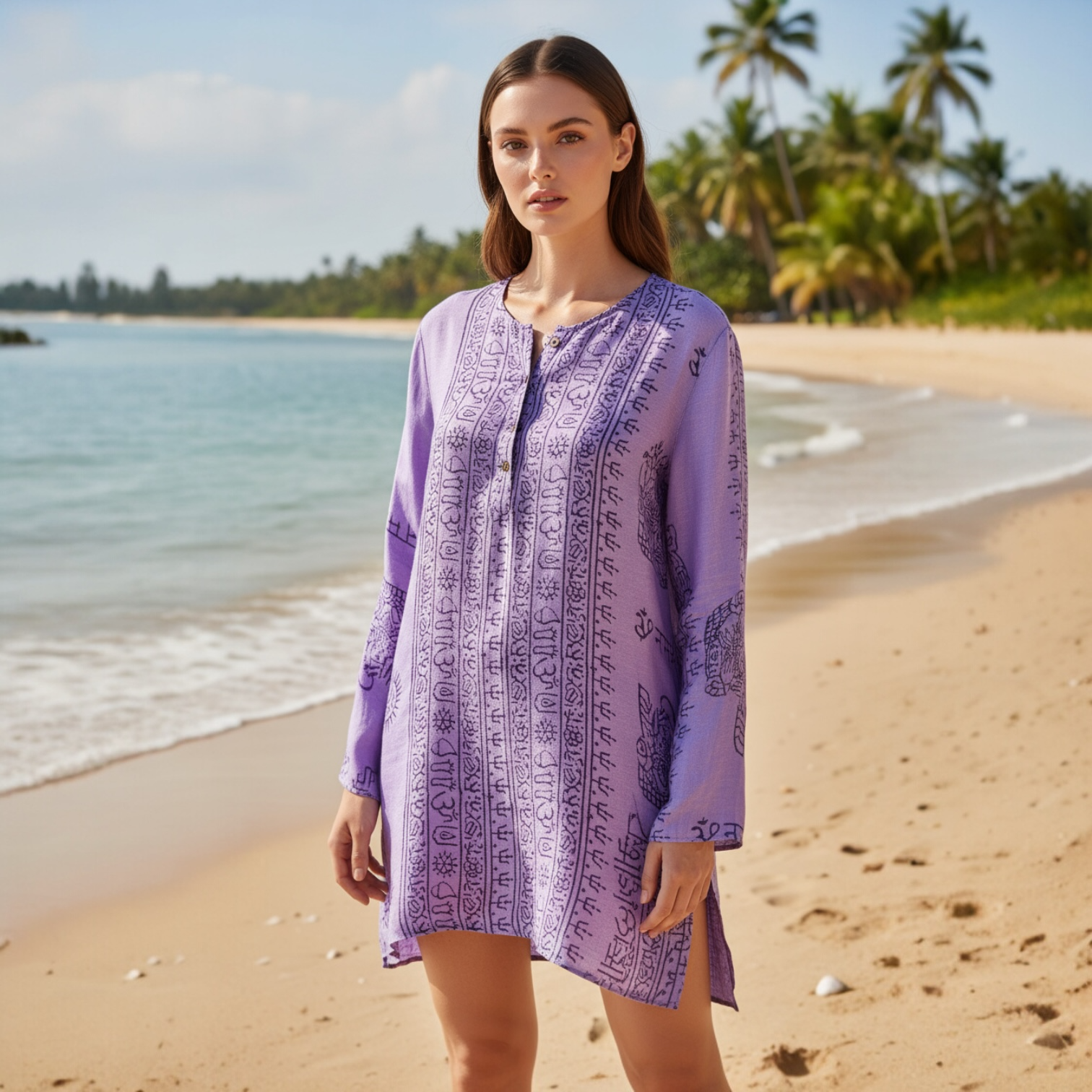 Kurta Clásica Lila/morado