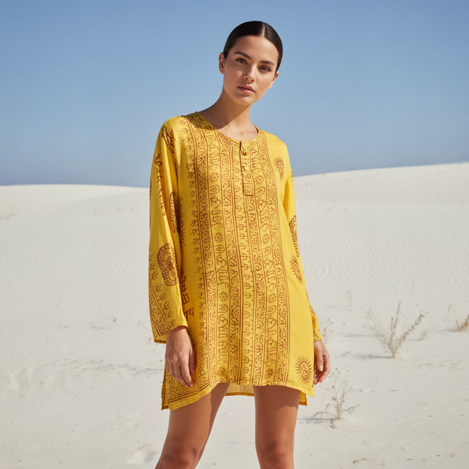 Kurta Clásica Amarilla