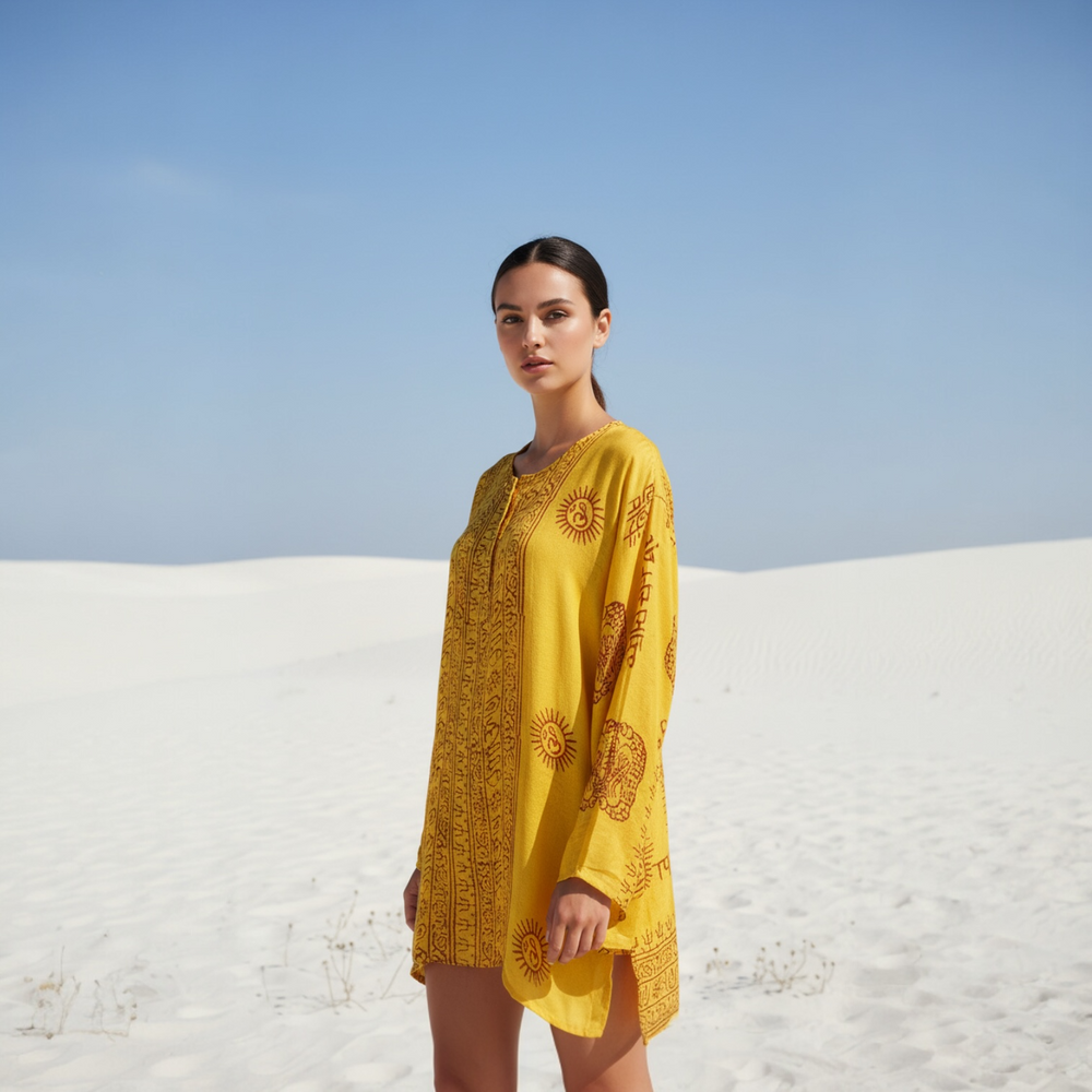 Kurta Clásica Amarilla