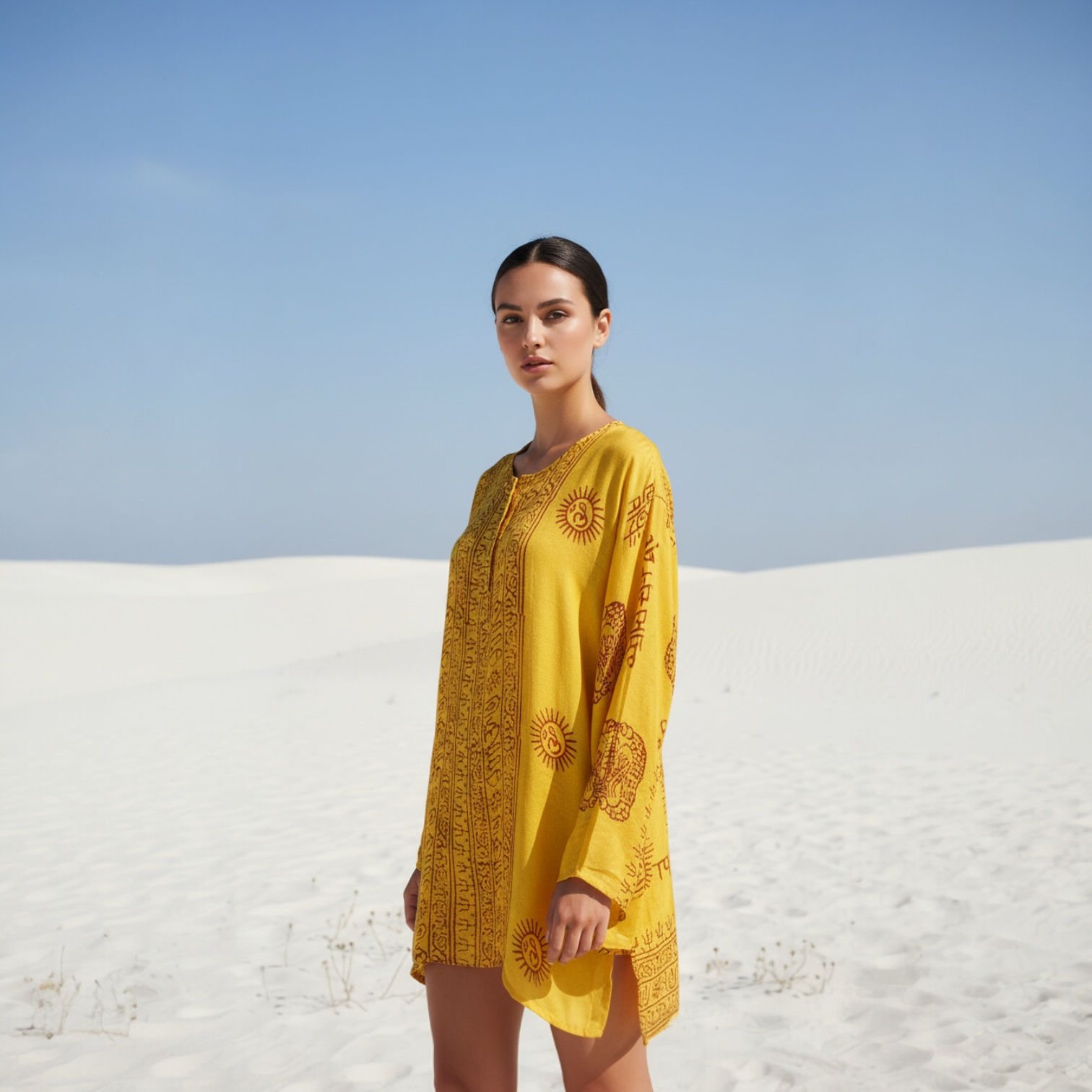 Kurta Clásica Amarilla