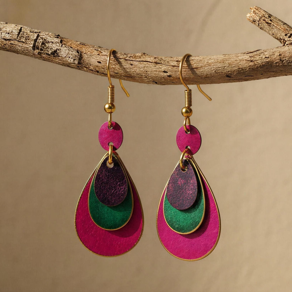 Pendientes Alepo Fucsia