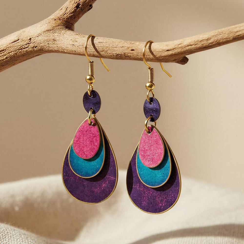 Pendientes Alepo Morado
