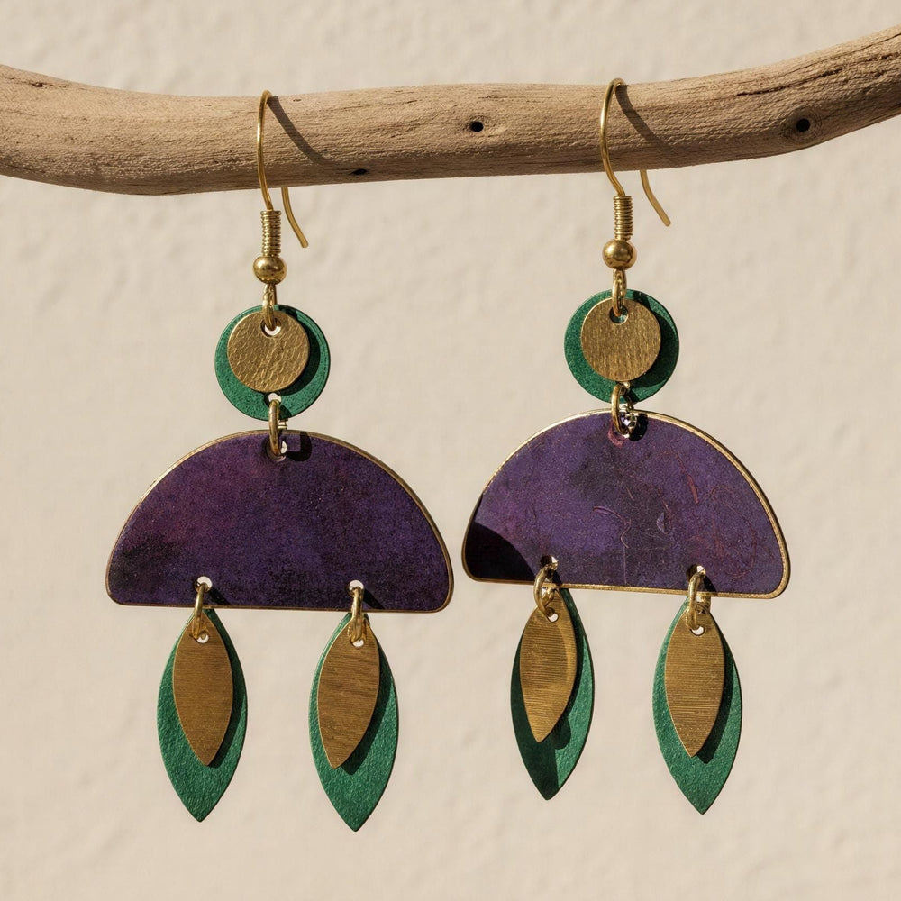 Pendientes Badila Morado